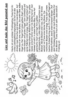 Vorschau - Arbeitsblätter - Lesen und malen Frühling Klasse 3/4 - Seite 2