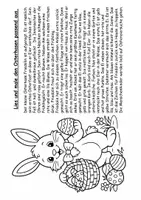 Vorschau - Arbeitsblätter - Lesen und Malen Osterhase/ Ostern Klasse 3/4 - Seite 1