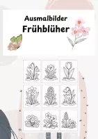 Vorschau - Arbeitsblätter - Frühblüher-Ausmalbilder zum Ausmalen im Frühling - Deckblatt