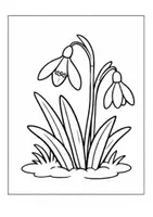 Vorschau - Arbeitsblätter - Frühblüher-Ausmalbilder zum Ausmalen im Frühling - Seite 1