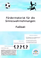 Vorschau - Arbeitsblätter - Sinneswahrnehmung Fußball - Fördermaterial für LRS & Konzentration - Deckblatt