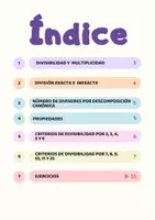 Vista previa - Refuerzo / NEE / Materiales de apoyo - DIVISIBILIDAD Y MULTIPLICIDAD -PRINCIPIOS FUNDAMENTALES - página 1