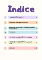 anteprima - Mappe concettuali - DIVISIBILITÀ E MULTIPLI - PRINCIPI FONDAMENTALI - Pagina 1