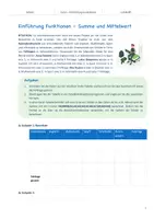 Vorschau - Arbeitsblätter - Excel - Einführung Funktionen - Seite 3
