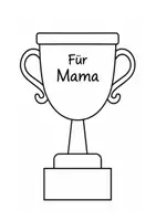 Vorschau - Arbeitsblätter - Mutter-Vatertag Karte Pokal - Seite 1
