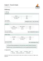 Vorschau - Merkblätter - Englisch - Present Simple - Grammatikmodul - Klasse 7-8 - Seite 1