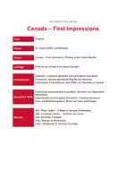 Vorschau - Stundenentwürfe - Materialpaket Canada Englisch ZP10 - Seite 1