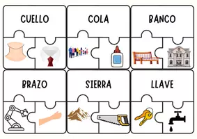 Vista previa - Tarjetas / Manipulativos - Palabras homófonas y polisémicas - Juego manipulativo - página 1