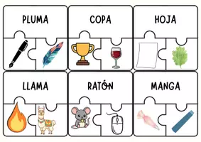 Vista previa - Tarjetas / Manipulativos - Palabras homófonas y polisémicas - Juego manipulativo - página 2