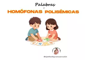 Vista previa - Tarjetas / Manipulativos - Palabras homófonas y polisémicas - página 1