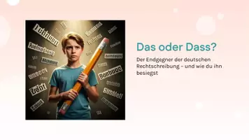 Vorschau - Präsentationen/Tafelbilder - das/dass? - Deckblatt
