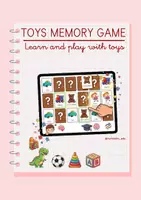 Vista previa - Hojas de trabajo - "¡REGALO! TOYS MEMORY (flashcards) + Petición de valoración ✨". - Portada