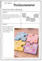 Vorschau - Mal- und Bastelvorlagen - Puzzle-Untersetzer: Schritt für Schritt Anleitung - Seite 2