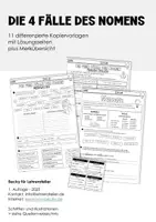 Vorschau - Arbeitsblätter - Die 4 Fälle des Nomens I Arbeitsblätter - Seite 1