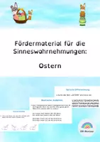 Vorschau - Arbeitsblätter - Sinneswahrnehmung Ostern - Fördermaterial für LRS & Konzentration - Deckblatt