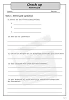 Vorschau - Test - Lernzielkontrolle Filmmusik Geschichte und Techniken Klasse 9 - Seite 3