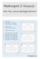 Vorschau - Spiele - Mathespiel (1. Kl.) - Wer hat zuerst durchgestrichen - Deckblatt