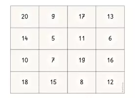 Vorschau - Spiele - Plusaufgaben Rechenpuzzle ZR 20 (mit Zehnerübergang) (Mathe Klasse 1) - Seite 3