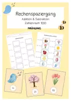 Vorschau - Arbeitsblätter - Rechenspaziergang ZR 1000 Frühling - Deckblatt