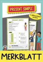 Vorschau - Arbeitsblätter - Present Simple Sparpaket (Englisch) - Seite 1
