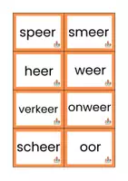 Voorbeeld - propjesdictee eer, oor, eur woorden - Pagina 2