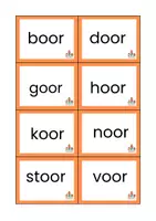 Voorbeeld - propjesdictee eer, oor, eur woorden - Pagina 3