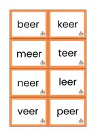 Voorbeeld - Bewegend leren met eer, oor, eur woorden - Pagina 2
