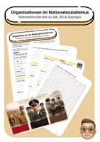 Vorschau - Arbeitsblätter - SA, SS & Gestapo - Organisationen im Nationalsozialismus - Deckblatt