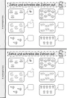 Vorschau - Arbeitsblätter - Zahlenraum 20 Mini-Heft | Mathe Klasse 1 Grundschule - Seite 2