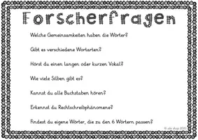 Vorschau - Aufgabenkarten - Wir erforschen Wörter kooperativ (Systematischer Rechtschreibunterricht) - Seite 1