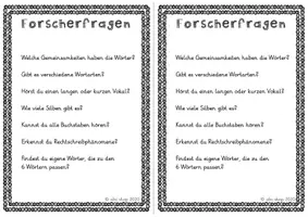 Vorschau - Aufgabenkarten - Wir erforschen Wörter kooperativ (Systematischer Rechtschreibunterricht) - Seite 2