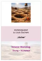 Vorschau - Arbeitsblätter - "Löcher" von Louis Sacher: Innerer Monolog / Kapitel 20 (inkl. Übung und Mustertext) - Deckblatt