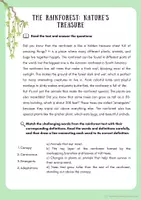 Vista previa - Hojas de trabajo - READING COMPREHENSION PACK English for Primary - página 3
