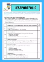 Vorschau - Arbeitsblätter - Leseportfolio zu "Tschick" von Wolfgang Herrndorf - Seite 1