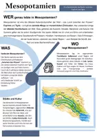 Vorschau - Arbeitsblätter - Materialpaket - Sumerer, Akkader, Babylonier, Assyrer - Faszinierende Hochkulturen Mesopotamiens - Seite 1