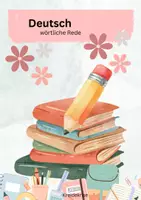 Vorschau - Arbeitsblätter - wörtliche Rede - Präsentation und Beispiele Klasse 5+6 - Deckblatt