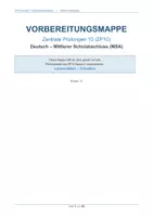 Vorschau - Stundenentwürfe - Zentrale Prüfung 10 ZP 10 Deutsch Vorbereitung und Übung - Seite 1