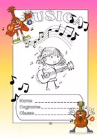 anteprima - Materiale di supporto/inclusione - COPERTINA QUADERNO DI MUSICA – BAMBINA – - Pagina di copertina