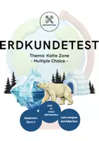 Vorschau - Test - Erdkundetest: Kalte Zone – Multiple Choice (Klasse 5–9) - Deckblatt