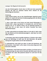 Vorschau - Arbeitsblätter - Lesespur Karwoche mit Lösung - Seite 1