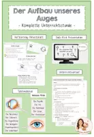 Vorschau - Stundenentwürfe - Komplette Unterrichtsstunde - Der Aufbau des Auges - Deckblatt