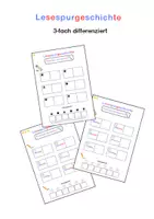 Vorschau - Fördermaterial/Inklusion - Lesespurgeschichte - Klasse - Deckblatt