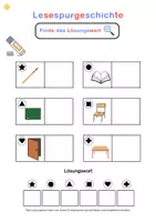 Vorschau - Fördermaterial/Inklusion - Lesespurgeschichte - Klasse - Seite 1