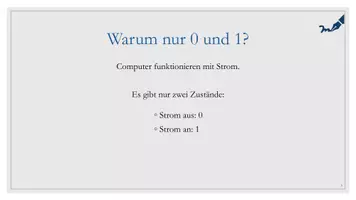 Vorschau - Arbeitsblätter - Binärsystem Unterrichtsmaterial: Präsentation, Arbeitsblätter und Übungen - Seite 3
