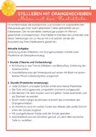 Vorschau - Mal- und Bastelvorlagen - Stillleben mit Orangen. Klasse 6 - Seite 1