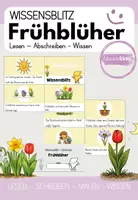 Vorschau - Arbeitsblätter - Frühblüher - Lesekarten und Abschreibheft | Sachunterricht (1./2. Klasse) - Deckblatt