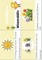Vorschau - Arbeitsblätter - Frühblüher - Lesekarten und Abschreibheft | Sachunterricht (1./2. Klasse) - Seite 1