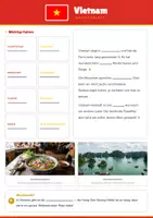 Vorschau - Arbeitsblätter - Steckbrief Vietnam — Länder und Kontinente entdecken - Seite 1