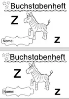Vorschau - Arbeitsblätter - Miniheft zum Buchstaben Z z + Lernvideo - Seite 2