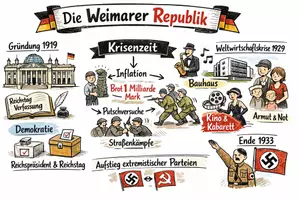 Vorschau - Arbeitsblätter - Arbeitsblätter zum Thema "Weimarer Republik" + Lösung & Fragen & MP3 + Mindmap + Infografiken - Seite 2
